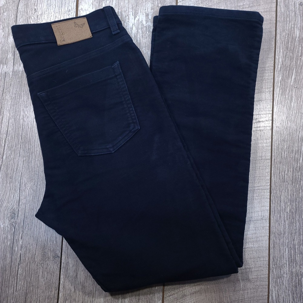 Regent Moleskin Trousers Mens 34 Navy Blue Straight Leg Made in England